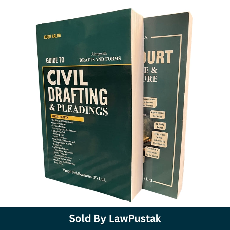 Civil Drafting & Pleadings and Civil Court Practice & Procedure Combo by Kush Kalra | Vinod Publications | Civil Litigation Books | Paperback | India