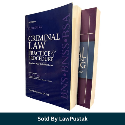 Criminal Law Practice & Procedure and Criminal Legal Drafting Combo by Kush Kalra | Based on BNS BNSS BSA | Vinod Publications | Paperback | India