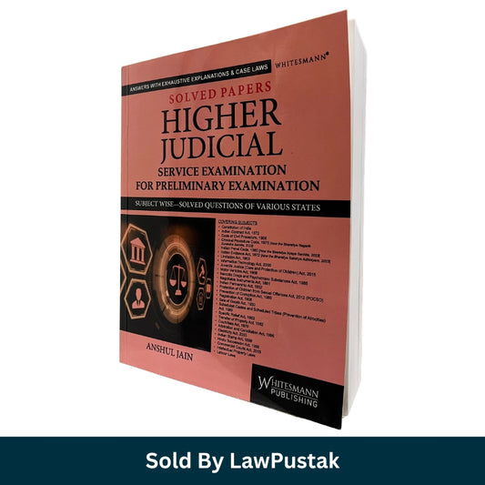 Higher Judicial Service Examination Solved Papers by Anshul Jain Whitesmann Publishing Judiciary Preliminary Exam Book India 2026