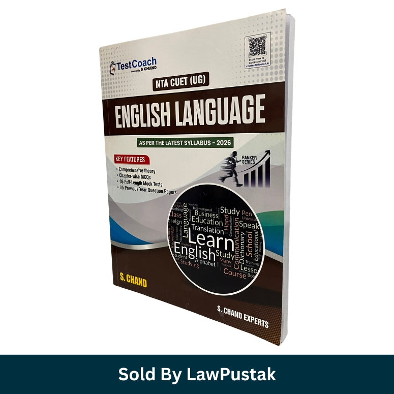 S. Chand TestCoach NTA CUET UG English Language Guidebook Latest Edition 2026 Paperback Front Cover and Spine Profile.