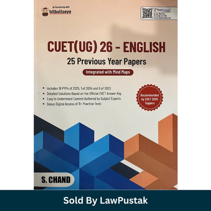 S. Chand CUET UG English 25 Previous Year Papers book for 2026 exams.