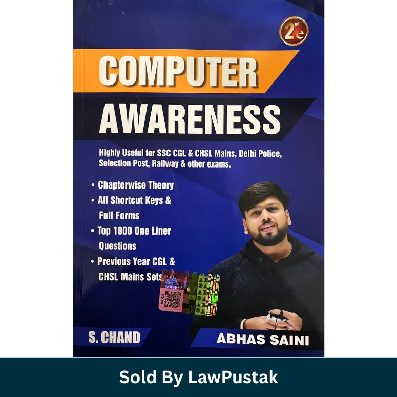 Computer Awareness 2nd Edition 2026 by Abhas Saini S Chand for SSC CGL CHSL Railway Delhi Police Competitive Exams India