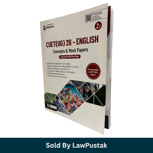 CUET UG English Concepts and Mock Papers 2026 2nd Edition by S Chand with Mind Maps and Practice Tests for CUET Entrance Exam India