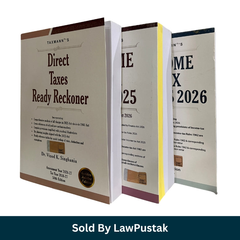Taxmann Income Tax Combo 2026 | Direct Taxes Ready Reckoner, Income Tax Act 2025, Income Tax Rules 2026 | Best Taxation Books India