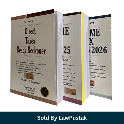 Taxmann Income Tax Combo 2026 | Direct Taxes Ready Reckoner, Income Tax Act 2025, Income Tax Rules 2026 | Best Taxation Books India