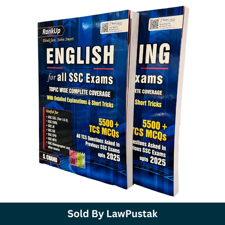 S Chand RankUp English and Reasoning guide combo set of two paperback books for all SSC exams featuring topic-wise complete coverage, short tricks, and 5500+ TCS MCQs up to 2025.