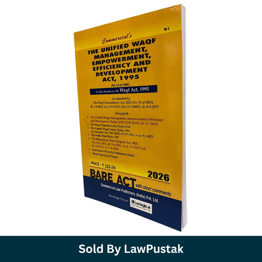 Commercial The Unified Waqf Management Empowerment Efficiency and Development Act 1995 Bare Act 2026 Edition Paperback