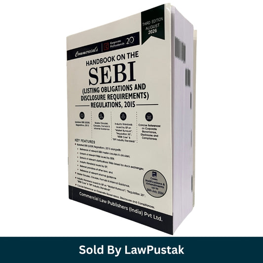 Handbook on SEBI Listing Obligations and Disclosure Requirements Regulations 2015 Third Edition August 2026 Commercial Law Publishers India Paperback Corporate Law Guide