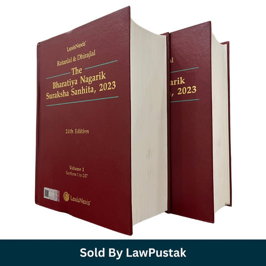 The Bharatiya Nagarik Suraksha Sanhita 2023 Book 2 Volume Set 24th Edition by Ratanlal & Dhirajlal LexisNexis Hardcover Law Commentary India
