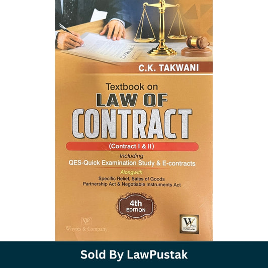 C.K. Takwani Law of Contract 4th Edition 2026 Paperback Binding View Law Book India.