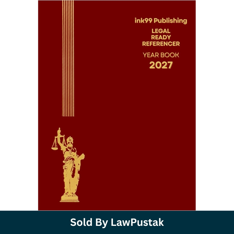 Maroon Legal Ready Referencer Year Book 2027 Diary by ink99 Publishing for advocates and law students in India