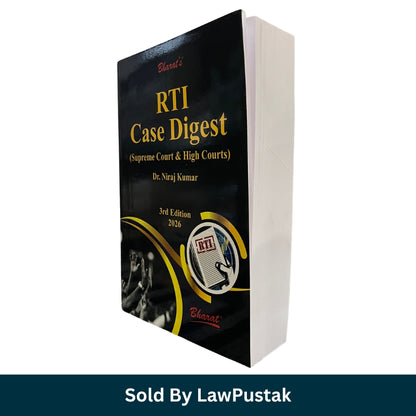 RTI Case Digest (Supreme Court & High Courts) by Dr. Niraj Kumar - 3rd Edition 2026 | Bharat Law House Pvt. Ltd.