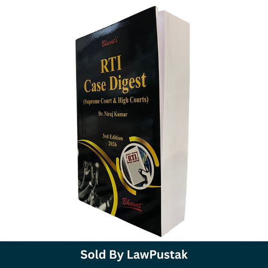 RTI Case Digest (Supreme Court & High Courts) by Dr. Niraj Kumar - 3rd Edition 2026 | Bharat Law House Pvt. Ltd.
