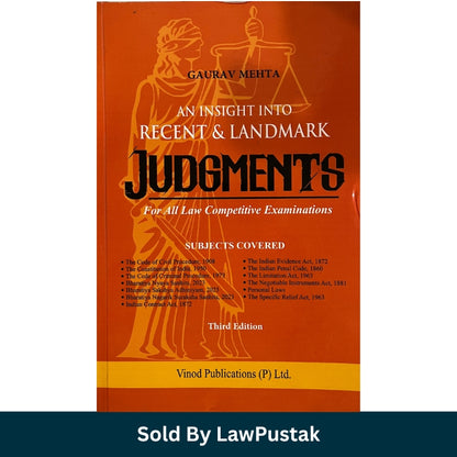 Recent and Landmark Judgments Book 2026 India Gaurav Mehta Vinod Publications Judiciary Exam Guide