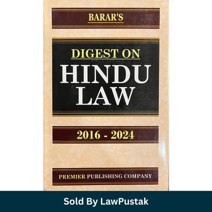 Barars Digest on Hindu Law 2016 2024 Premier Publishing Company available at Law Pustak