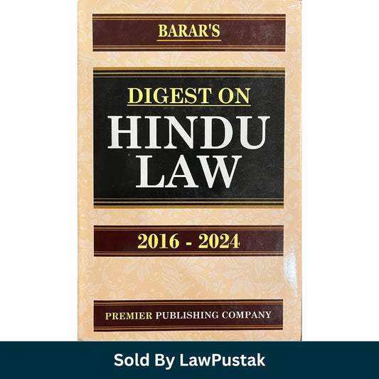 Barars Digest on Hindu Law 2016 2024 Premier Publishing Company available at Law Pustak