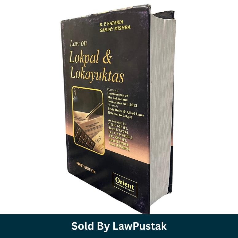 Front Cover: Law on Lokpal and Lokayuktas by R P Kataria Sanjay Mishra First Edition Orient Publishing Company available at Law Pustak