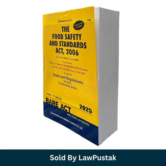Commercials The Food Safety and Standards Act 2006 Bare Act 2025 Edition Commercial Law Publishers available at Law Pustak