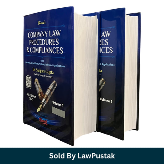 Bharats Company Law Procedures and Compliances by Dr Sanjeev Gupta 4th Edition 2025 Set of 2 Volumes Bharat Law House available at Law Pustak