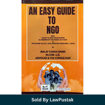 An Easy Guide to NGO by Malay Kansa Banik BC Publications available at Law Pustak