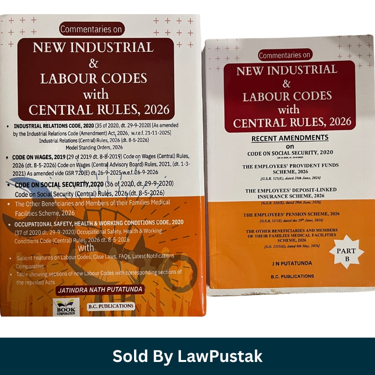 Commentaries on New Industrial and Labour Codes with Central Rules 2026 by J N Putatunda Paperback Book India