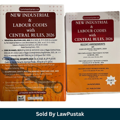 Commentaries on New Industrial and Labour Codes with Central Rules 2026 by J N Putatunda Paperback Book India