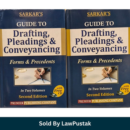 Sarkars Guide to Drafting Pleadings and Conveyancing Forms Precedents 2 Volumes Set Premier Publishing Front View Sarkars Drafting Pleadings Conveyancing 2 Vol Combo Set Hardcover Spine Side View
