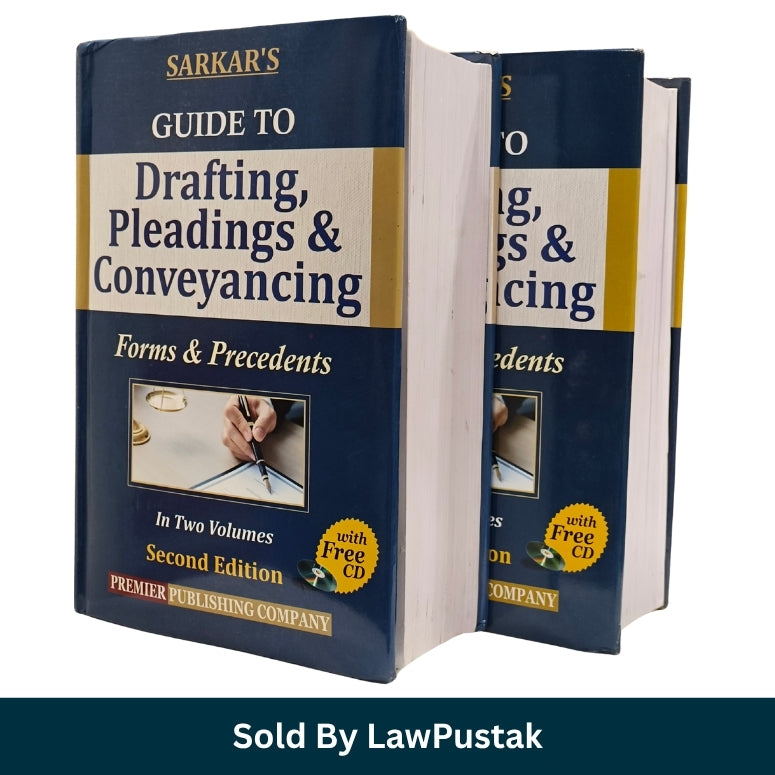 Sarkars Guide to Drafting Pleadings and Conveyancing Forms Precedents 2 Volumes Set Premier Publishing Front View Sarkars Drafting Pleadings Conveyancing 2 Vol Combo Set Hardcover Spine Side View