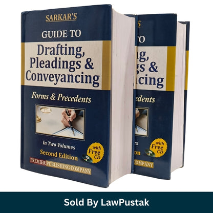 Sarkars Guide to Drafting Pleadings and Conveyancing Forms Precedents 2 Volumes Set Premier Publishing Front View Sarkars Drafting Pleadings Conveyancing 2 Vol Combo Set Hardcover Spine Side View