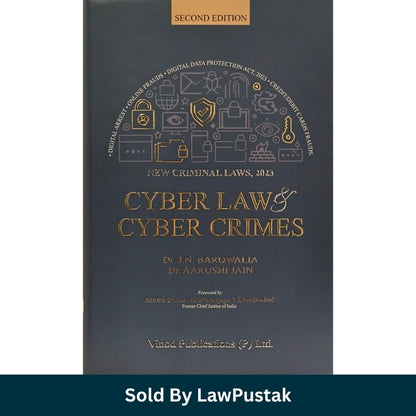 Cyber Law and Cyber Crimes 2nd Edition Blue Hardcover Book by Dr J N Barowalia and Dr Anushi Jain Vinod Publications