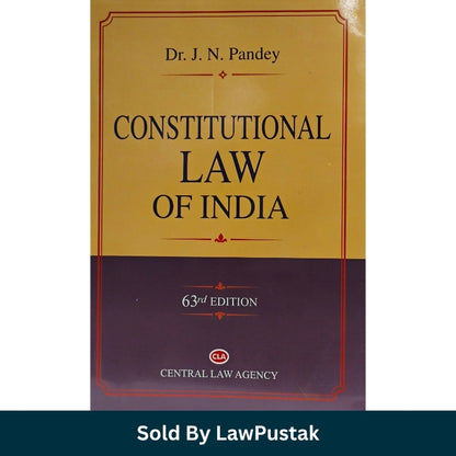 Constitutional Law of India by Dr J N Pandey 63rd Edition Central Law Agency Paperback Book Front Cover