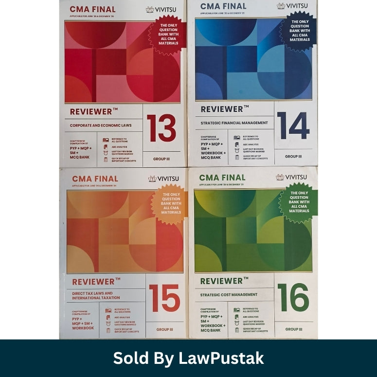 Vivitsu CMA Final Group III Reviewer Set Papers 13 14 15 16 Red Blue Orange Green Cover 2026 Edition Paperback Books
