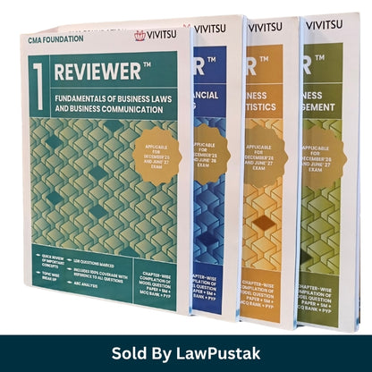 Vivitsu CMA Foundation Reviewer Set Papers 1 2 3 4 Teal Blue Yellow Olive Diary Cover 2025 Edition Paperback Books