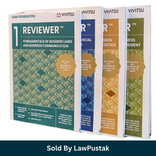 Vivitsu CMA Foundation Reviewer Set Papers 1 2 3 4 Teal Blue Yellow Olive Diary Cover 2025 Edition Paperback Books