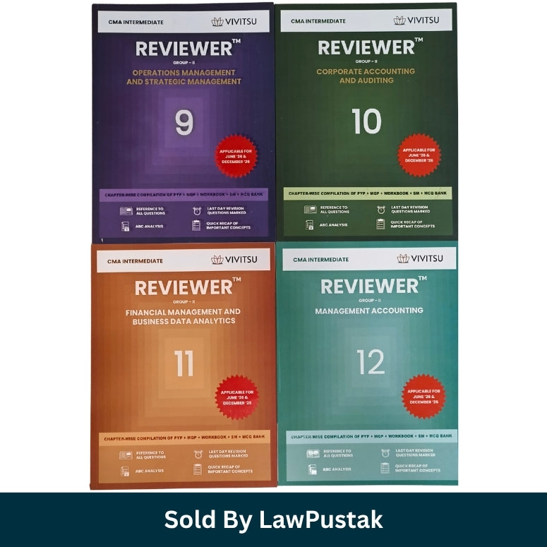 Vivitsu CMA Intermediate Group II Reviewer Set Papers 9 10 11 12 Purple Green Orange Teal Cover 2026 Edition Paperback Books
