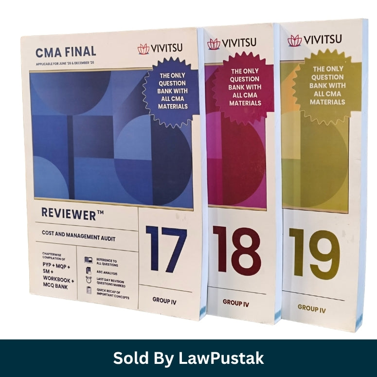 Vivitsu CMA Final Group IV Reviewer Set Papers 17 18 19 Blue Magenta Olive Yellow 2026 Edition Paperback Books