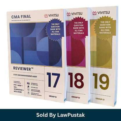 Vivitsu CMA Final Group IV Reviewer Set Papers 17 18 19 Blue Magenta Olive Yellow 2026 Edition Paperback Books