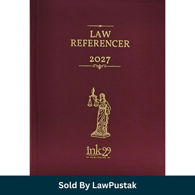 Maroon Legal Ready Referencer Year Book 2027 Diary by ink99 Publishing for advocates and law students in India