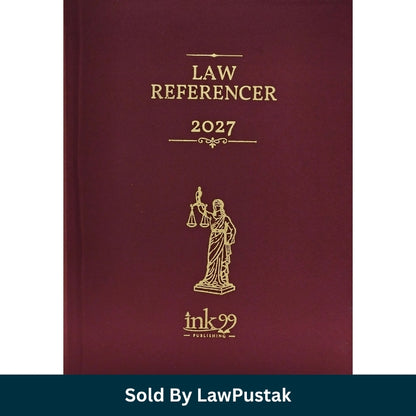 Maroon Legal Ready Referencer Year Book 2027 Diary by ink99 Publishing for advocates and law students in India