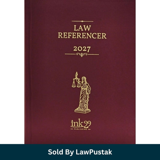 Maroon Legal Ready Referencer Year Book 2027 Diary by ink99 Publishing for advocates and law students in India