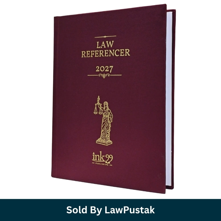 Maroon Legal Ready Referencer Year Book 2027 Diary by ink99 Publishing for advocates and law students in India