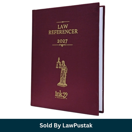 Maroon Legal Ready Referencer Year Book 2027 Diary by ink99 Publishing for advocates and law students in India