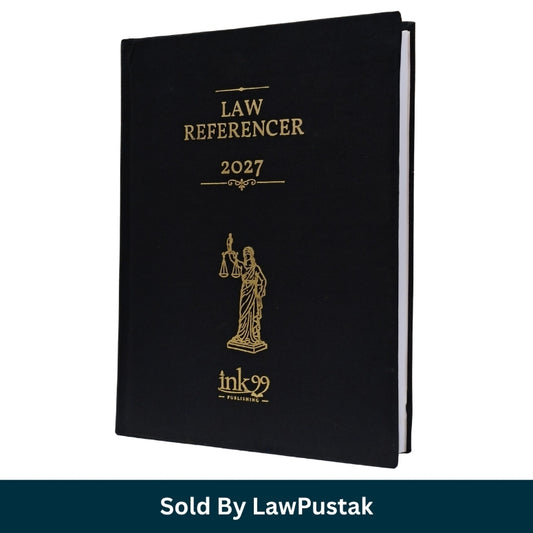 Law Referencer 2027 Executive Legal Diary Classic Black Hardcover Gold Foil Print Ink99 Publishing