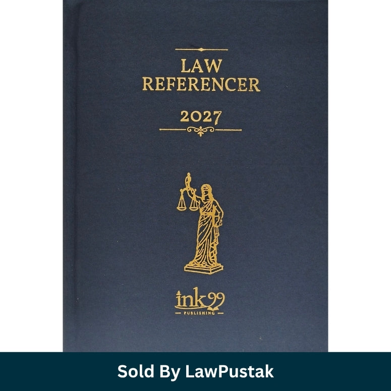 Law Referencer 2027 Executive Legal Diary Navy Blue Hardcover Gold Foil Print Ink99 Publishing