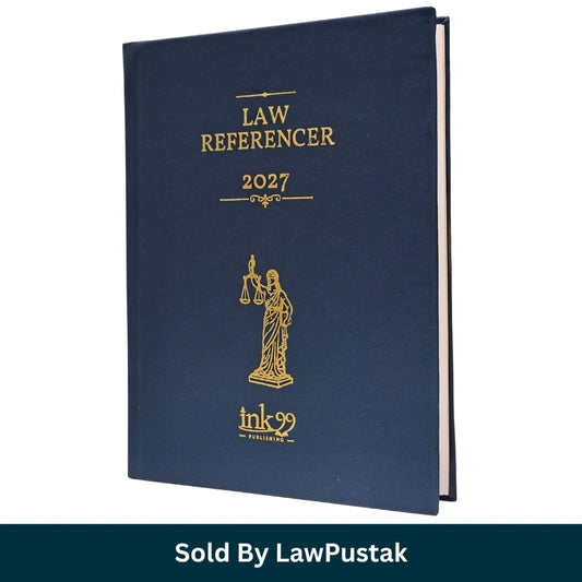 Law Referencer 2027 Executive Legal Diary Navy Blue Hardcover Gold Foil Print Ink99 Publishing
