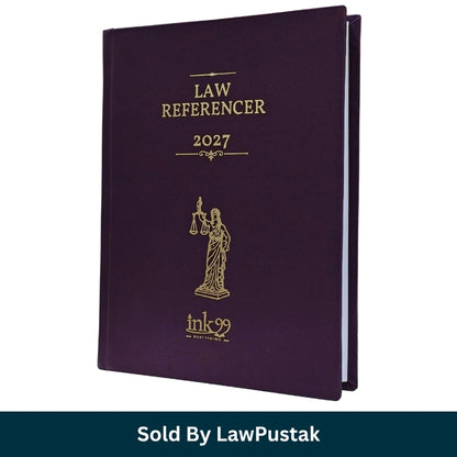 Law Referencer 2027 Executive Legal Diary Purple Hardcover Gold Foil Print Ink99 Publishing