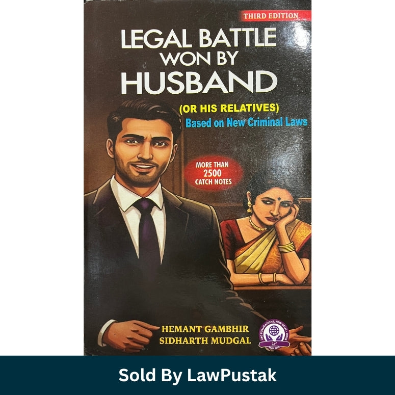 Legal Battle Won by Husband by Hemant Gambhir Sidharth Mudgal 3rd Edition 2026 Side angle view of Legal Battle Won by Husband Paperback Book 3rd Edition