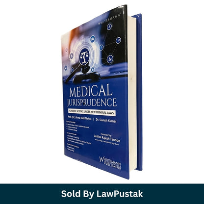Medical Jurisprudence Forensic Science Under New Criminal Laws by Prof Dr Annu Bahl Mehra and Dr Suvesh Kumar Whitesmann Publishing Law Pustak Spine view of Medical Jurisprudence Forensic Science Hardcover edition by Whitesmann Publishing