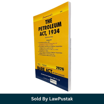 The Petroleum Act 1934 Bare Act 2026 Edition Commercial Law Publishers Law Pustak