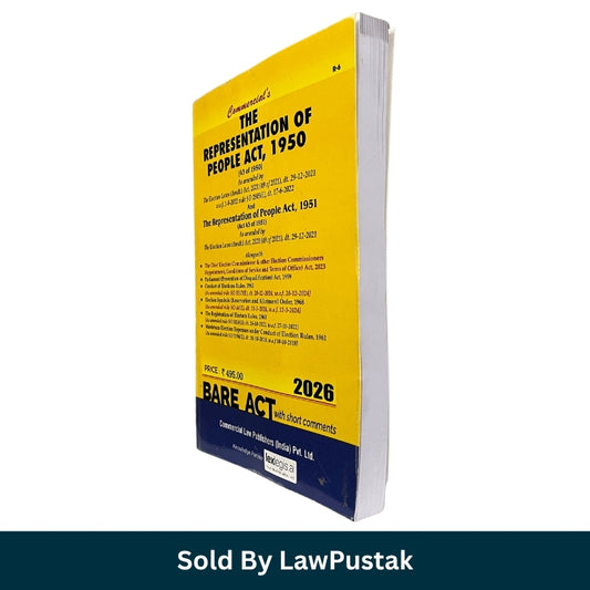 The Representation of People Act 1950 and 1951 Bare Act 2026 Edition Commercial Law Publishers Law Pustak